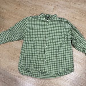 Men’s XXL The Big Oxford Button Down Shirt from Gap in Green